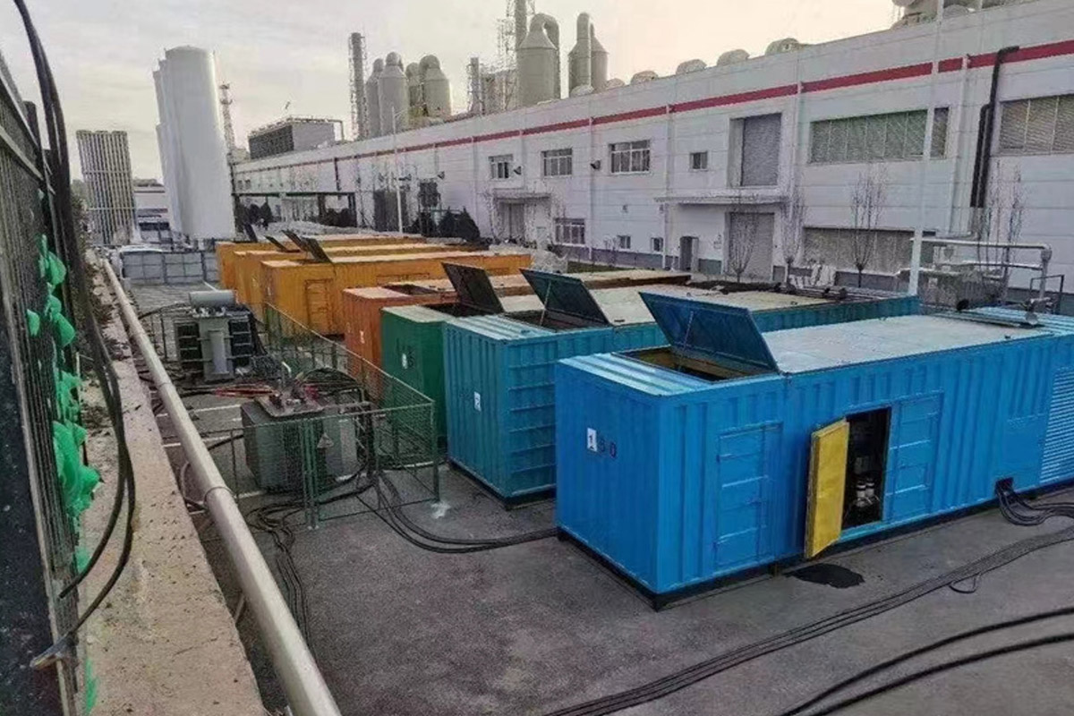 发电机租赁施工现场